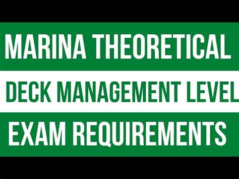 marina requirements for coc management level|DECK MANAGEMENT LEVEL .